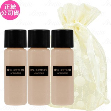 shu uemura 植村秀 無極限超時輕粉底(#674)(5ml)*3旅行袋組(公司貨)