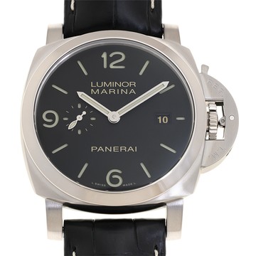 PANERAI 沛納海Luminor Marina自動上鍊皮帶表(PAM03312)x黑面x44mm