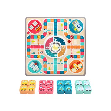 ToP BRIGHT 特寶兒 汽車城市雙面棋盤遊戲 Set  1組