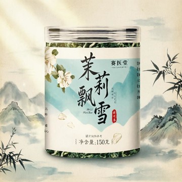 熱賣推薦✨茉莉飄雪綠茶 150g/罐裝 新茶 花香濃郁 淡雅耐泡 泡水 泡茶 養生茶 推薦✨