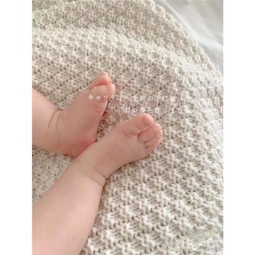 寶寶氛圍感拍照背景布毛線針織背景毯滿月百天擺臺裝飾布嬰兒蓋毯