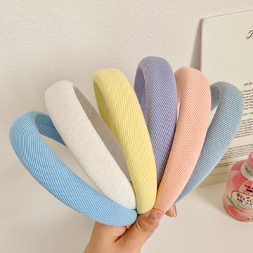 糖果色兒童發卡發箍夏天網紅發飾女童劉海碎發頭箍不傷發頭飾