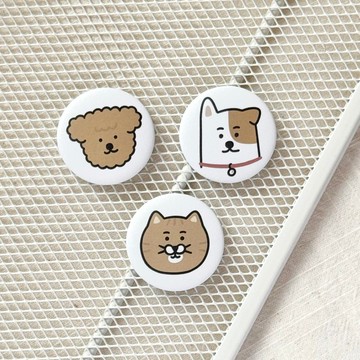 貓貓狗狗-3.2cm圓形強力磁鐵