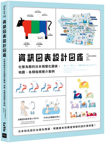 資訊圖表設計圖鑑：化繁為簡的日本視覺化圖表、地圖、各類指南簡介案例
