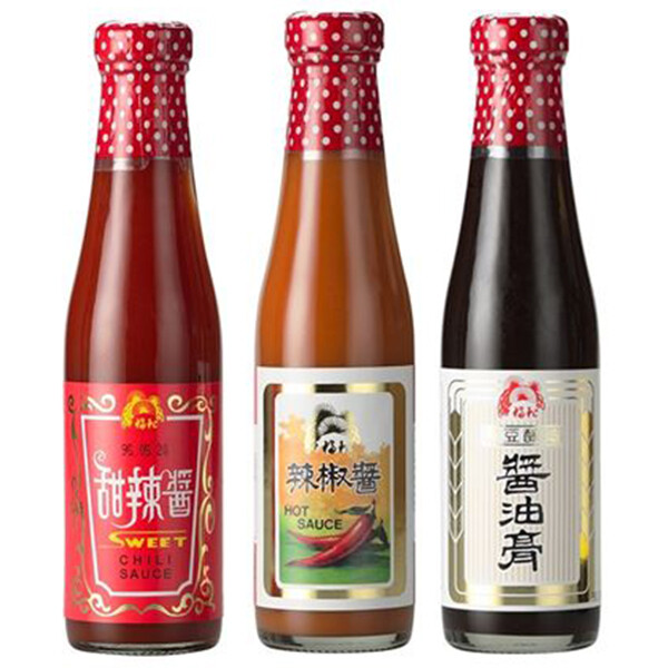 福松開胃沾醬系列(辣椒醬/甜辣醬/醬油膏)-280g/罐 [免運]