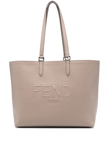 FENDI - leather tote bag - men - Calf Leather - One Size - Neutrals