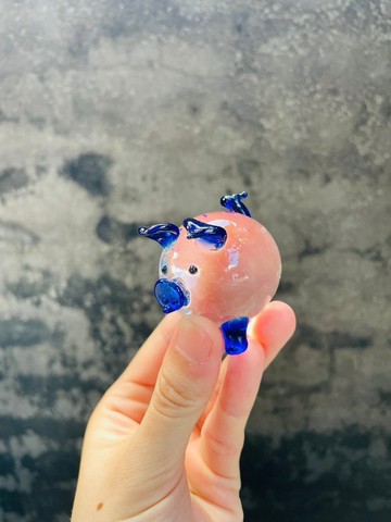 水晶玻璃 琉璃 可愛 福氣 圓豬 生肖