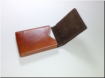 手縫皮件-----名片夾