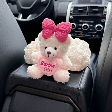車載紙巾盒🎀 車載扶手箱紙巾盒汽車中間綁帶款車內高級感抽紙盒可愛女