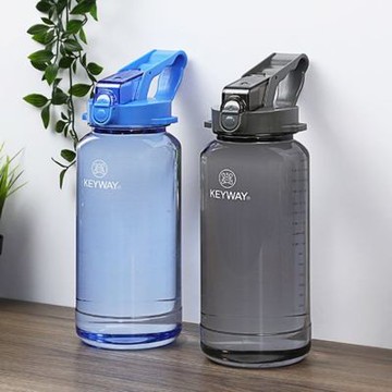 聯府 太空站大提把彈蓋式吸管水壺600ml 附背帶 台灣製造 無雙酚A材質 2入促銷組