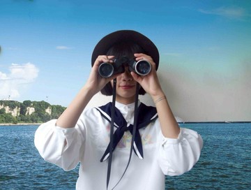 手作-go back to schoo!藍白水手領巾