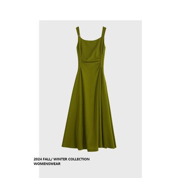 品牌特價小蠻腰顯瘦氣質輕奢時尚高級感收腰連衣裙女2025夏季新款