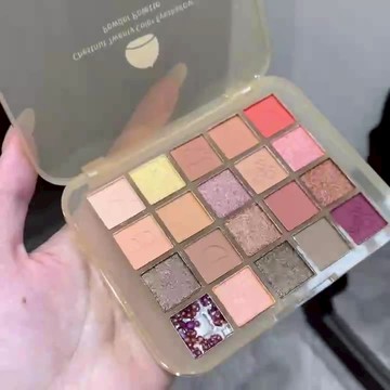 ErshiQi 焦糖栗子20色眼影盤 珠光霧面 大地色日常裸色 學生眼影