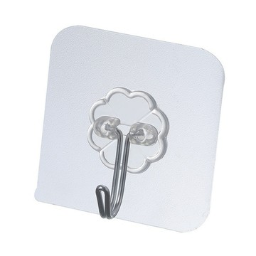 貼片掛勾10入裝 透明貼掛勾 幸運草掛勾 免打孔 免釘 居家收納 強力掛勾 掛鉤 掛鈎【QI3297】《Jami》