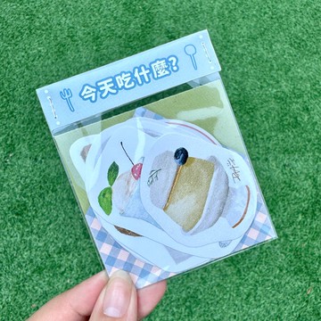 今天吃什麼-貼紙包 7入 | 防潑水貼紙
