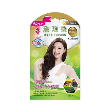 夢17草本泡泡染髮乳-琥珀棕(單包)