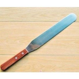 4寸木柄抹刀 烘焙工具 蛋糕脫模刀 奶油刮刀 刮平刀 吻刀 抹平-7201005