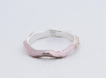 木目金戒指 / 木紋金 / 木目金 (銀銅材質) (單枚價/可訂對戒)