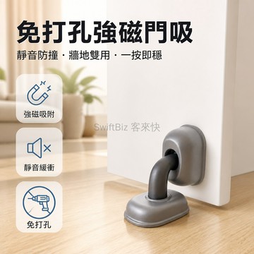 台灣出貨✨ 強磁門吸 地裝門擋 牆裝門吸 靜音防撞器 塑膠材質 臥室衛生間適用 免打孔安裝