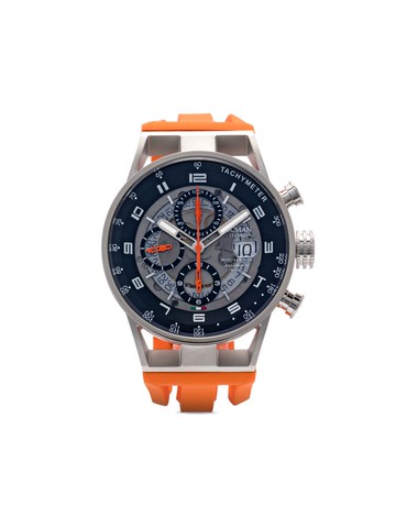 Locman Italy - Montecristo Open Heart 44mm - men - stainless steel/glass/Silicone - One Size - Black