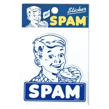 🟡官網限定🟡 ST015 日本製 SPAM OLD BOY STICKERS 防水 貼紙 車貼 安全帽貼 (1入)