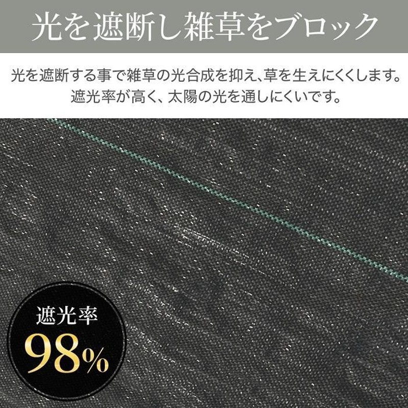 5％オフ◇対象者限定】 防草シート 0.5m×50m UV剤入り 人工芝 雑草