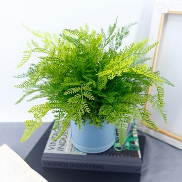 高擬真波斯頓蕨皮革籃植栽/人造植栽/仿真植物/綠化/佈置