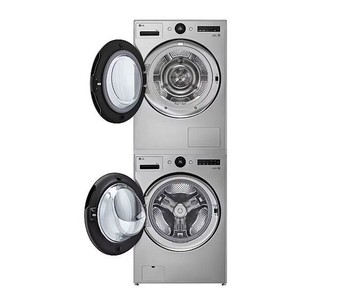 LG 樂金 洗乾衣機堆疊Wash & Dryer WiFi變頻滾筒+免曬衣乾衣機 蒸洗脫20公斤+熱