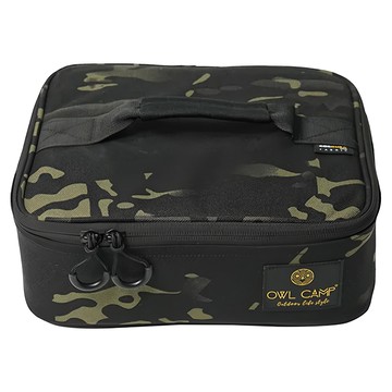 OWL CAMP 多用途收納盒 可拆卸緩衝隔板 加棉加厚超厚實 防磨耐刮經久堪用  暗黑迷彩  1個