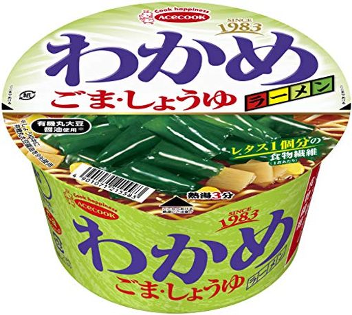 エースコック わかめラーメン ごましょうゆ 93G 12個