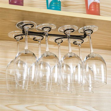 臺灣公司 免運 紅酒杯到掛架 高腳杯掛架 酒杯架 懸掛紅酒杯架高檔家用酒杯架倒掛免打孔新款酒杯架客廳高腳杯架工廠現貨直銷 免運 可開發票 售後保障 5m103