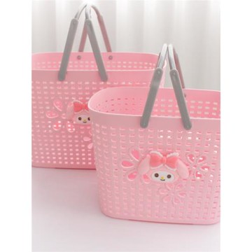 塑料籃洗澡籃浴室浴筐手提沐浴籃收納桶游泳籃收納筐洗漱籃菜籃子