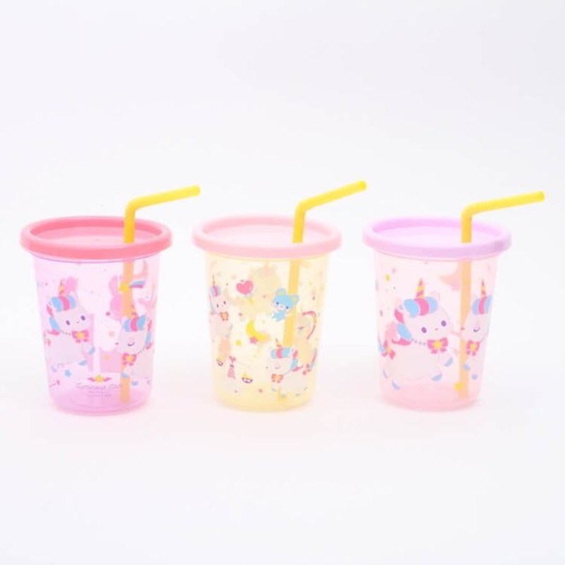 コップ かわいい ストロー付タンブラー3個 ユニコーン Sih3st ストロー付き ストローコップ カップ プラスチック プラコップ プラカップ タンブラー 3個セット 通販 Lineポイント最大0 5 Get Lineショッピング