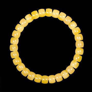 【正佳珠寶】蜜蠟琥珀 頂級白金滿蜜 直切蘋果珠 8.5g 蜜蠟手珠