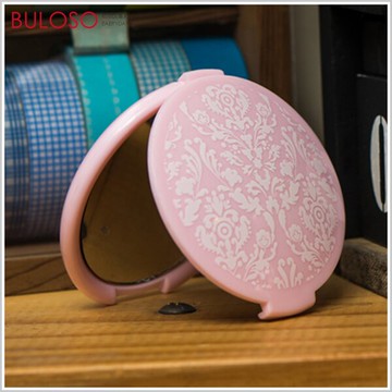 歐式粉色花紋化妝鏡 隨身化妝鏡 巧妝鏡 小鏡子 小巧 便攜 梳妝鏡 手拿鏡【A297721】【不囉唆】