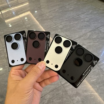 金屬鎧甲 適用蘋果18Promax 鏡頭膜 一體全包 iPhone18pro 後攝磨砂金屬保護貼