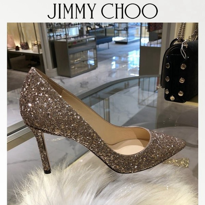 高い品質 jimmy choo ハイヒール グリッターパンプス アレックス