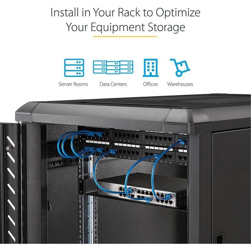 StarTech.com 1U 固定式サーバーラック棚板/AV & ネットワーク 19