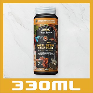 鮮蝦食譜 [孔雀卵胎生魚] 全天然螺旋藻大蒜蝦肉堡330ml (上浮型) (公司貨)