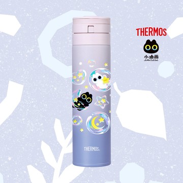 【THERMOS膳魔師】保溫瓶_JNS-453系列_450ml_小油画星空泡泡