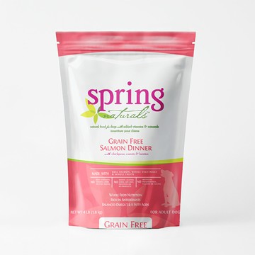 【Spring Naturals 曙光】無穀鮭魚 全齡犬 天然寵物餐食 犬飼料 犬糧 鮮肉寵物糧_12LB
