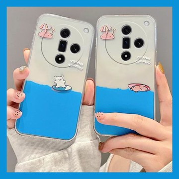 適用oppofindx6pro手機殼k11簡約k10線條findx7ultra小狗3沖浪5卡通k9s夏天k7x情侶k5小清新2真我realmex50女