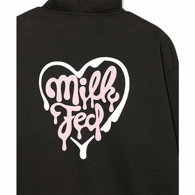 ミルクフェド MILKFED. MELTY HEART ZIP UP HOODIE ハートロゴ