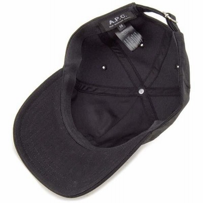アーペーセー A.P.C. キャップ ブラック 58 / M M24069 LOGO CAP