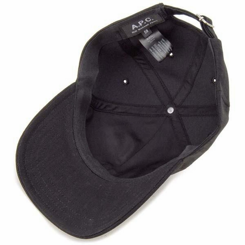 アーペーセー A.P.C. キャップ ブラック 58 / M M24069 LOGO CAP