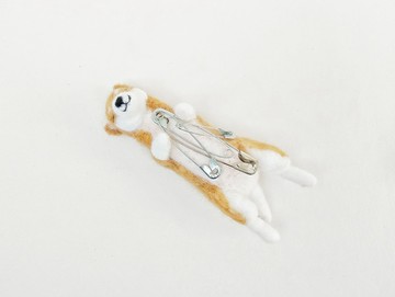 羊毛氈 小物 狗狗 柴犬 磁石 磁鐵 迴紋針 髮夾 文具 收納