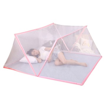 蚊帳 免安裝折疊便攜式蚊帳(童趣款)單人1.2m床-190cmX100cmX80cm