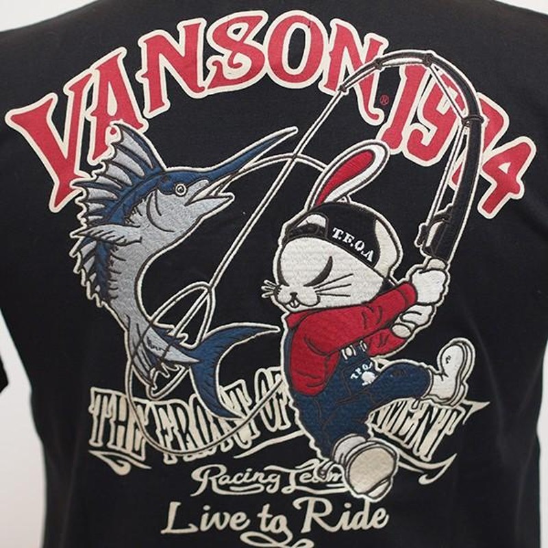 VANSON バンソン 30%OFF SALE!! T.F.O.Aコラボ 半袖ジャガードTシャツ