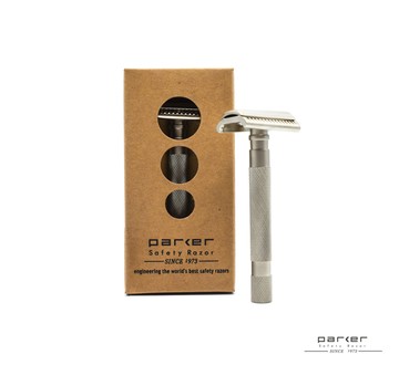 Parker Shaving Semi-Slant Safety Razor半斜口傳統刮鬍刀具(銀)