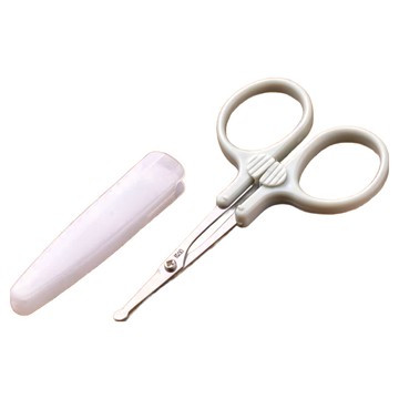 KAI 貝印 可拆式環保鼻毛剪 KQ-3179 96 x 52 x 10mm 8g  白色 + 銀色